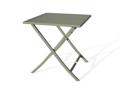 TABLE DE JARDIN DCB GARDEN MARIUS CARRE VERT KAKI 2 PERSONNES