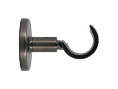 SUPPORT METAL D28 COURT OUVERT 60MM GUN GRIS FONCE EASY FIX