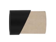EMBOUT BOIS D28 ATELIER CYLINDRE CHENE CLAIR + NOIR