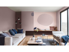 PEINTURE M/B CREME DE COULEUR  DULUX VALENTINE ROSE NUDE MAT 2.5 L