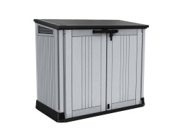 COFFRE DE JARDIN STORE ITOUT MIDI GRIS/NOIR 845 LITRES