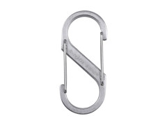 MOUSQUETON DOUBLE ENTREE INOX ARGENTE 7CM 11KG NITE IZE