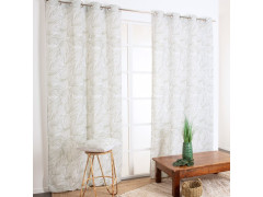RIDEAU TAMISANT PALMES IANNA 135X260CM VERT