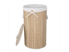PANIER A LINGE ROND EN BAMBOU HAUTEUR 60 X DIAM 35 CM 60 LITRES SENSEA