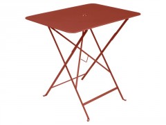 TABLE DE JARDIN BISTRO OCRE ROUGE 77X57 CM