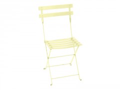 CHAISE BISTRO EN ACIER CITRON GIVRE