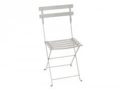 CHAISE BISTRO EN ACIER GRIS ARGILE