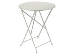 TABLE DE JARDIN ROND BISTRO GRIS ARGILE DAMETRE 60 CM