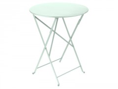 TABLE DE JARDIN ROND BISTRO MENTHE GLACIALE DIAMETRE 60 CM