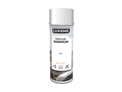 PEINTURE AEROSOL LUXENS RADIATEUR GLOSSY BLANC BRILLANT 0.4L