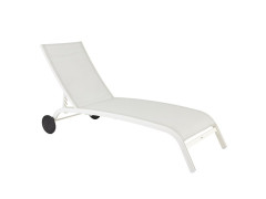 BAIN DE SOLEIL EN ALUMINIUM NATERIAL LYRA BLANC