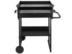 BARBECUE CHARBON DE BOIS BICOOK SUR CHARIOT 2 GRILLE 58X21 CM