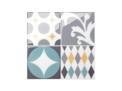 CREDENCE ADHESIVE VINTAGE CADIZ 22,9X22,9CM LOT DE 4