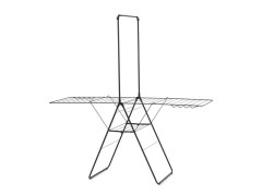 SECHOIR SUR PIED AVEC BARRE POUR CINTRE HANGON BRABANTIA 25M NOIR