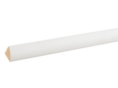 QUART DE ROND REVETU PAPIER 12 X 12 MM LONGUEUR 2.20 M BLANC