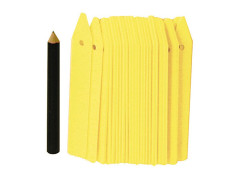 ETIQUETTE A SUSPENDRE 10CM+CRAYON LOT DE 25
