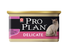 PATEE CHAT PRO PLAN DELICATE MOUSSE RICHE EN DINDE 85G
