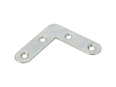 EQUERRE ASSEMBLAGE PLATE ACIER ZINGUE LONGUEUR 60MM