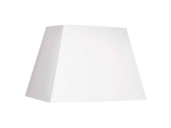 ABAT-JOUR FORME RECTANGULAIRE LONGUEUR 30CM BLANC BLANC 0