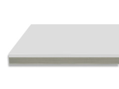 PLAN DE TRAVAIL DECOR DUOCOLOR BLANC 3040X640X38MM STRATIFIE