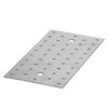 PLATINE MULTI TROU GALVANISE 160X40X2MM