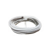 CABLE SATELLITE COAXIAL FICHE F MALE/MALE 10M BLANC