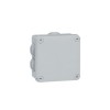 BOITE DE DERIVATION PLEXO ETANCHE CARRE 100X100X55MM GRIS