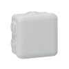 BOITE DE DERIVATION PLEXO ETANCHE CARRE 80X80X45MM GRIS