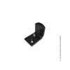 BUTEE COUDEE VISSER RECTANGULAIRE 25X4 HAUTEUR 34 NOIR
