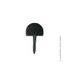 BUTEE DROITE VISSER TETE RONDE 25X3 NOIR