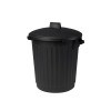 POUBELLE 80L +COUVERCLE NOIR 510XH670MM