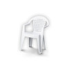 FAUTEUIL MONOBLOC NORMA BLANC