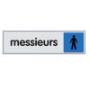 PLAQUE 170X40 MESSIEURS TEXTE