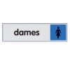 PLAQUE 170X40 DAMES TEXTE
