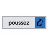PLAQUE 170X40 POUSSEZ (HORIZONTAL)