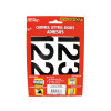 CHIFFRE NOVADHESIF 60MM NOIR POCHETTE