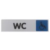 PLAQUE 170X40 WC HANDICAPES