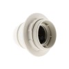 DOUILLE E27 FILETE POLYESTER BLANC
