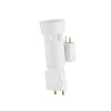 DOUILLE B22 60W/FICHE DISPOSITIF CONNEXION LUMINAIRE BLANC