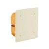 BOITE DE DERIVATION ENCASTRABLE MUR CREUX 100X100X40MM ORANGE