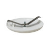 ROSACE PLASTIQUE CACHE FIL DIAMETRE 95MM BLANC