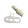 CHAPE DE SUSPENSION + SERRE CABLE MALE 10X1