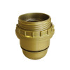 DOUILLE E27 ISOLE 1/2 FILETEE + BAGUE D48MM OR