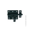 VERROU DE BOX PORTE CADENAS + GACHE DIAMETRE 16 NOIR