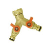 NEZ ROBINET FEMELLE 20X27MM 2VOIES RAPIDE LAITON VRAC