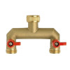 NEZ ROBINET MALE FEMELLE 3/4 2VOIES LAITON VRAC