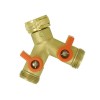 NEZ ROBINET MALE FEMELLE 20X27MM 2VOIES LAITON VRAC