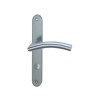 POIGNEE DE PORTE MARGAUD INOX SATINE ENTRAXE 195MM CONDAMNATION X2