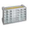 CASIER VIS POCKER 25 TIROIR PLASTIQUE GRIS