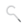 CROCHET A VISSER 2.5X10 ACIER EPOXY BLANC SAC 20